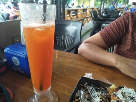 Healthy drinks that are easily available in cafes and restaurants Stock Photos