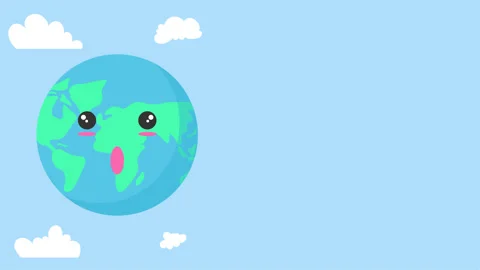Healthy Earth With Clean Clouds 4k Animation-01 Stock Footage 283317822