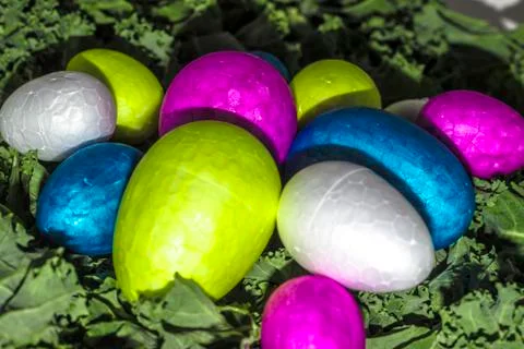 A healthy easter eggs salad Stock Photos