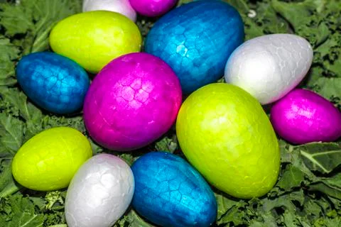 A healthy easter eggs salad Foto stock