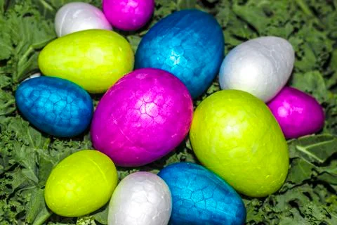 A healthy easter eggs salad Stock Photos