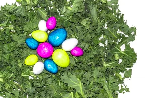 A healthy easter eggs salad Stock Photos