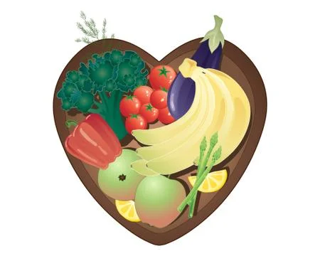 Healthy eating Stock Illustration