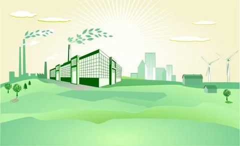 Healthy Environment Stock Illustration