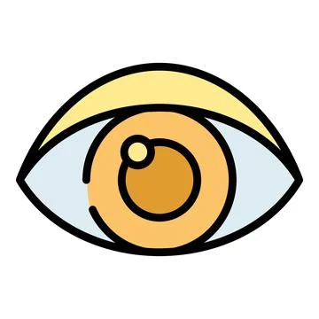 Healthy eye icon vector flat Stock Illustration