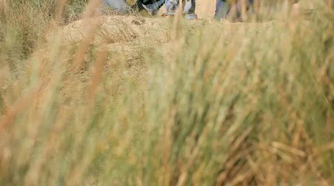 Healthy Family Fun Outdoors Stock Footage