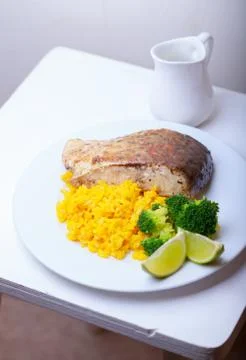 Healthy Fish Dinner Stock Photos