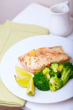 Healthy Fish Dinner Stock Photos