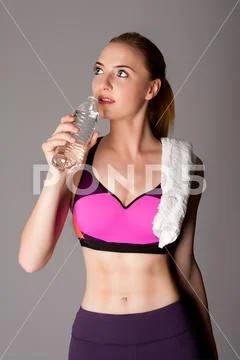 Healthy fitness hydration Stock Photos