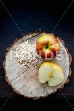 Healthy Food - Heart shaped cutting board with apples, shape, simplicity, symbol Stock Photos