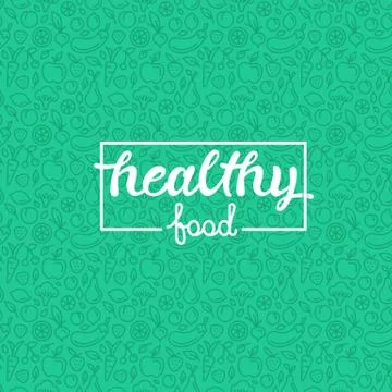 Healthy food Stock Illustration