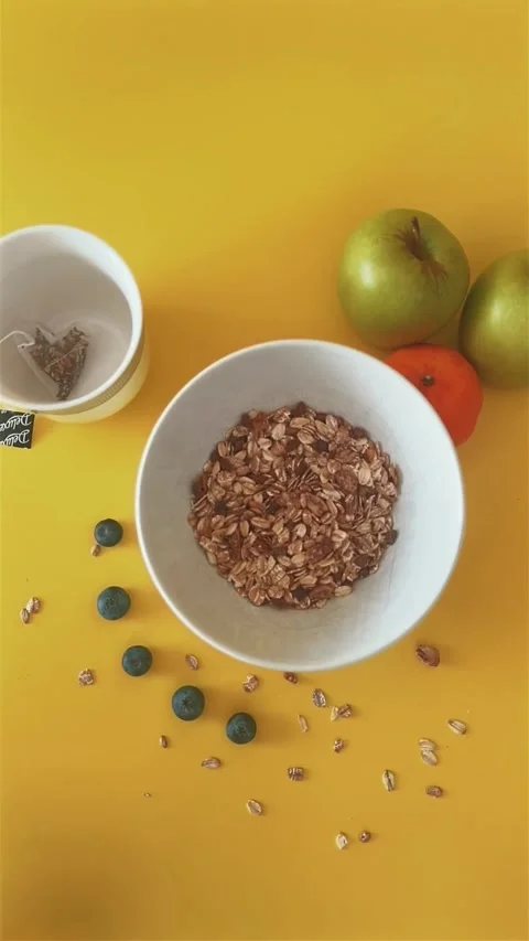 Healthy food stop motion Stock Footage 296536293