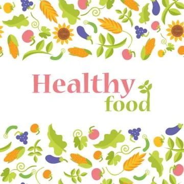 Healthy food in vector format Stock Illustration