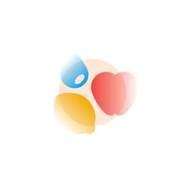 Healthy food. Vector icon in gradient style Stock Illustration