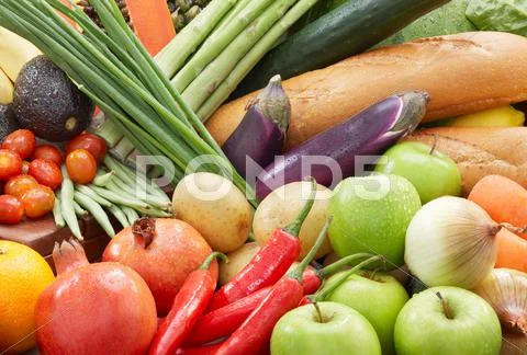 Healthy foods background Stock Photos