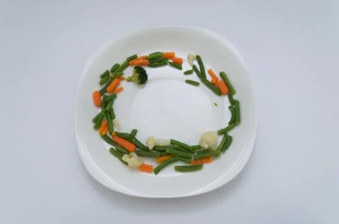 Healthy framed dish Stock Photos