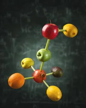 A healthy fruit formula Stock Photos