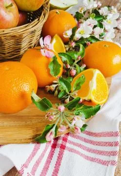 Healthy fruit on the table Stock Photos
