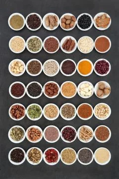 Healthy Heart Food  Sampler Stock Photos
