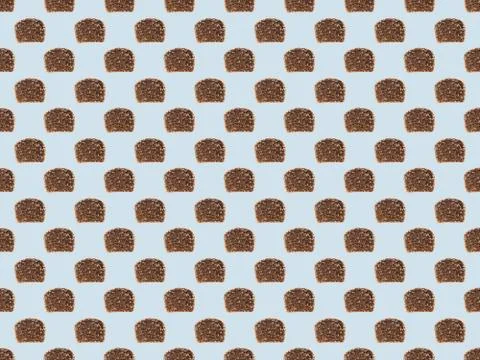 Healthy homemade sliced bread pattern Stock Photos