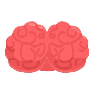 Healthy human brain representing intelligence and memory Stock Illustration