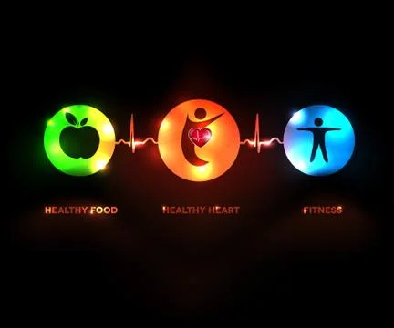 Healthy human concept Stock Illustration
