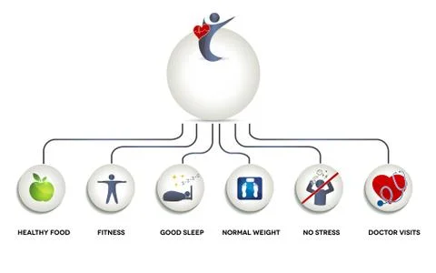 Healthy human graphic Stock Illustration