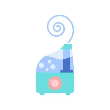 Healthy Humidifier air diffuser in trendy flat style isolated. Purifier Stockillustratie