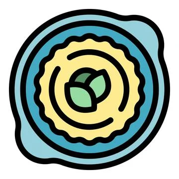 Healthy hummus icon vector flat Stock Illustration