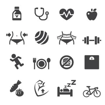 Healthy icon Illustrazione stock
