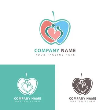 Healthy icon logo Stock Illustration
