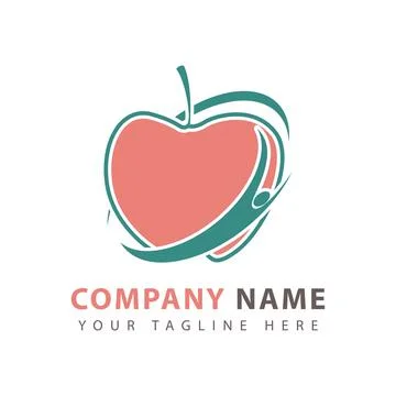 Healthy icon logo Stock Illustration