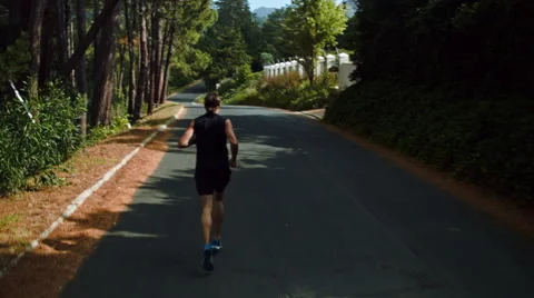 Healthy jogging man Stock Footage 53085127
