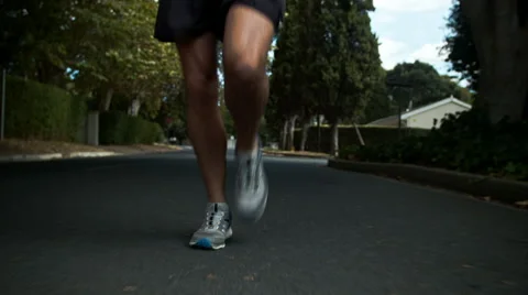 Healthy jogging man Stock Footage 53085149