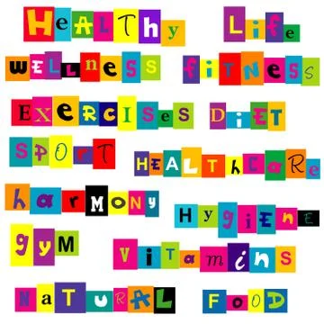 Healthy life background Stock Illustration