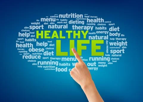 Healthy life Illustrazione stock