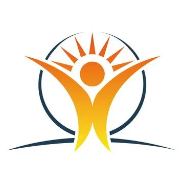 Healthy Life Logo template vector icon Love and Circle logo combination charity  Stock Illustration