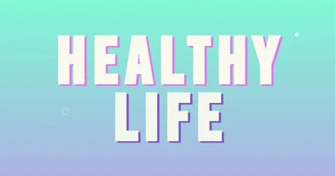Healthy Life Logotype. Smooth Text Animation. Stock Footage 135787910