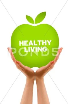 Healthy living Stock Illustration