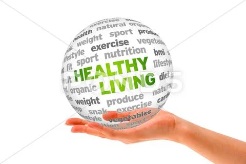 Healthy living Stock Illustration