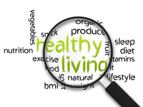 Healthy living Stock Illustration