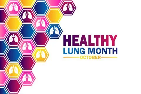 Healthy Lung Month Ilustración de archivo
