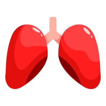 Healthy lungs maintaining respiratory function representing wellness and he.. Illustrazione stock