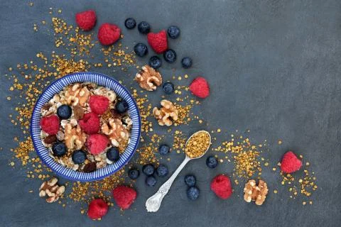 Healthy Macrobiotic Breakfast Stock Photos