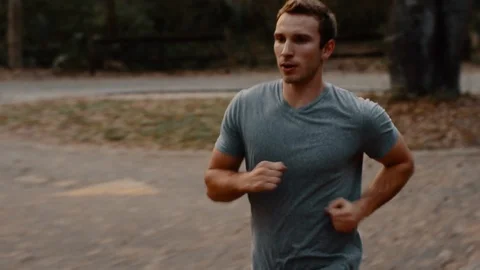 Healthy Man Jogging Outside 動画素材 86482690