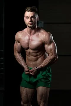 Healthy Man With Six Pack Stock Photos