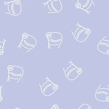 Healthy nail line seamless pattern Illustrazione stock