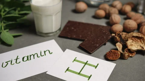 Healthy Nutrients A Comprehensive Exploration of Essential Vitamins and Natural  Stock Footage 310170215