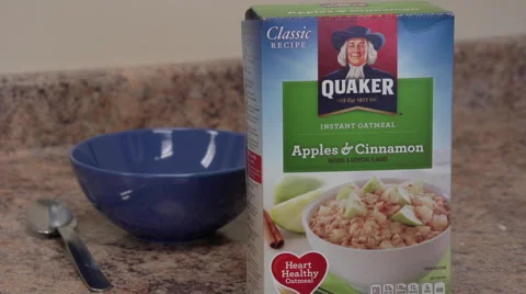 Healthy Oatmeal Breakfast Video stock 42129682