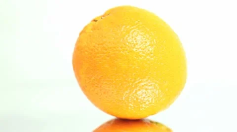Healthy Orange with discrete reflection Stock Footage 8991824
